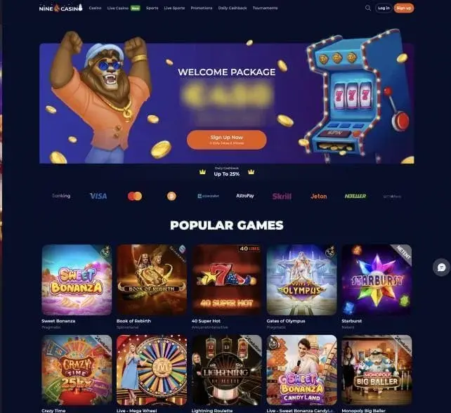 Nine Casino Képernyőkép 1
